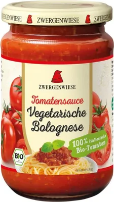 SOS WEGAŃSKI BOLOGNESE BEZGLUTENOWY BIO 340 ml - ZWERGENWIESE