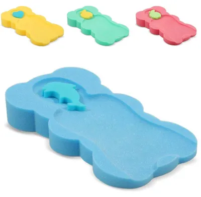 Produktbild von Lorelli Baby Badewanneneinlage, weich, 2 Schwämme, mit verschiedenen Motiven blau