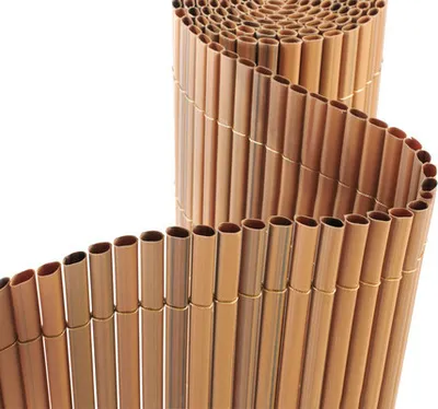 Obrázek produktu pro Zahradní zástěna Konsta PVC oválná 3 x 0,9 m teak