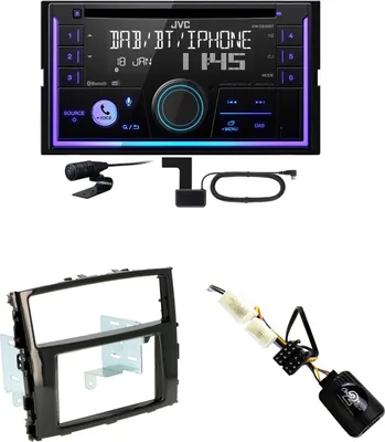 Produktbild von JVC KW-DB95BT Bluetooth Digitalradio Einbauset für Mitsubishi Pajero ab 2015