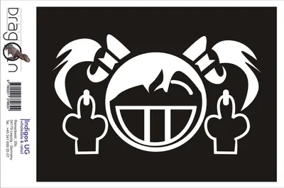 Produktbild von Aufkleber / Autoaufkleber - JDM / Die cut / Auto / OEM - F... girl - 210x120mm schwarz - Heckscheibe / Heckscheibenaufkleber