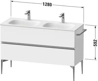Produktbild von DURAVIT SV4654010550000 Sivida WTU 1280x592x477mm,f.Bodenst.
