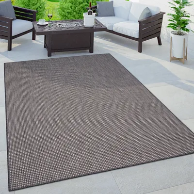 Immagine prodotto di Tappeto da esterno moderno monocolore resistente alle intemperie e di facile manutenzione per giardino e balcone dimensioni 80x250 cm
