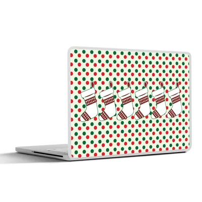 Produktbild von MuchoWow® Laptop Aufkleber Sticker Cover Weihnachten - Muster - Vintage 30x21 cm - Sticker für Laptop - Selbstklebend
