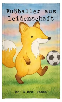 Produktbild von Mr. & Mrs. Panda Handtuch Fußballer Leidenschaft Design - Weiß - Geschenk, Witzig, Beruf, gäste wc, Fußballwitz, Fußballspruch, Gäste-WC, Fußballspieler, Spruch, Klein