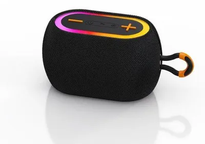 Obrázek produktu pro Přenosný Bluetooth reproduktor o výkonu 45 W s certifikací IPX7 (voděodolný), technologií TWS (stereo), RGB osvětlením a výdrží baterie až 30 hodin, ideální pro party, kempování a použití na zahradě (černý)