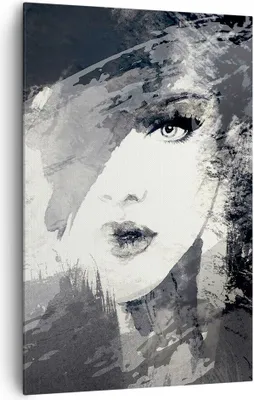 Produktbild von Bild auf Leinwand - Leinwandbild - Einteilig - Frau Gesicht - 80x120cm - Wand Bild - Wanddeko - Wandbilder - Leinwanddruck - Kunstdruck - Wanddekoration - Leinwand bilder - Wandbild - PA80x120-3757