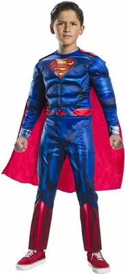 Produktbild von Verkleidung für Kinder Rubies Black Line Deluxe Superman Blau - 5-7 Jahre