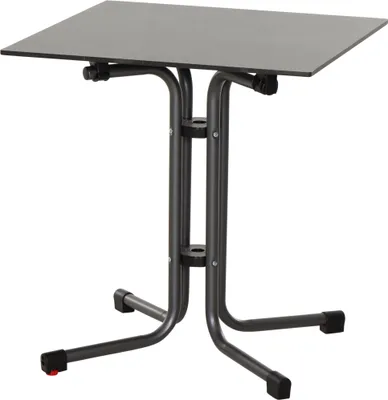 Produktbild von Siena Garden Sola Klapptisch 60x60 cm, anthrazit, Tischplatte aus HPL