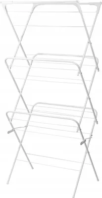Produktbild von Vertikaler Wäschetrockner für Balkon und Garten, zusammenklappbar, weiß, XTECH
