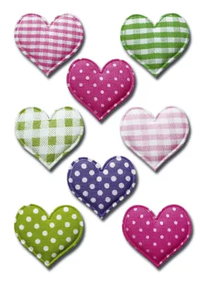 Produktbild von HERMA 6288 10x Sticker MAGIC Herzen, Stoff