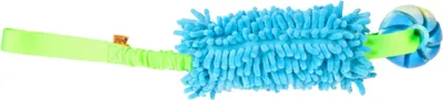 Produktbild von Dingo Hundespielzeug – Wischmop mit Ball und Bungee-Griff Blau Spiel mit Hund Apporte