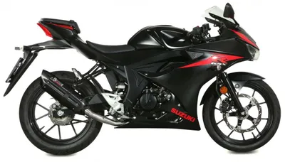 Image de Silencieux Mivv SPORT SUONO système complet 1x1 Steel Black pour SUZUKI GSX-R 125 BJ 2017 &gt