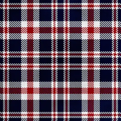 Image de Tissu velours royal en polyester pour la couture - Motif à carreaux 21