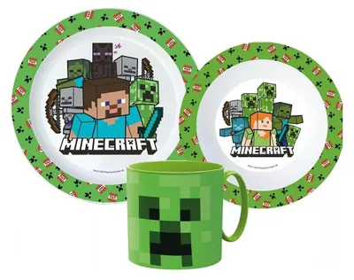 Immagine prodotto di Stoviglie Pixelcraft, set in microplastica con tazza 265 ml