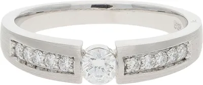 Produktbild von Ring Weißgold 585 Brillant JL10-07-0120 JuwelmaLux Größe 50