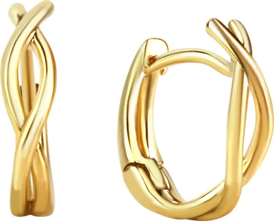 Produktbild von V Creolen 333/- Gelbgold glanz