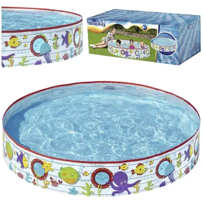 Obrázek produktu pro Bestway 55029, Nafukovací bazén, 340 l, Kulatý, 2 rok/roky, PVC, Vinyl, Vícebarevný