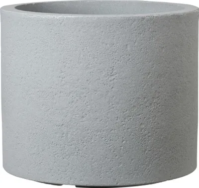 Produktbild von Scheurich Panzano 50, Pflanzgefäß/Blumentopf/Pflanzkübel, rund, aus Kunststoff Farbe: Stony Grey, 48 cm Durchmesser, 40,3 cm hoch, 68 l Vol.