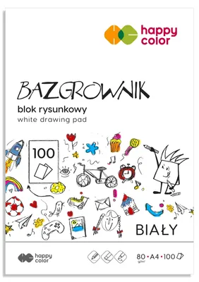 Obrázok produktu pre Happy Color Blok rysunkowy A4 100 arkuszy 80g