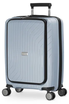 Image de HAUPTSTADTKOFFER TXL - Valise pour ordinateur portable, valise légère à main avec sacoche pour ordinateur portable Bagage de bord 55x40x23 cm, trolley business 4 roues Hand Luggage TSA 40L,Iceblue