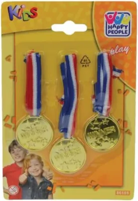 Produktbild von Happy People 86105 - Medaillen (gold) 3er Pack