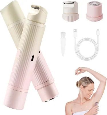 Produktbild von Bikini-Trimmer für Damen, 2025 Neu Gesichtshaarentferner für Frauen, 2-In-1 Elektrischer Rasierer Damen Intimbereich Intimrasierer für Frauen Rasierer