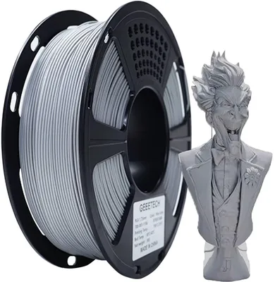 Produktbild von Geeetech PLA Filament 1,75mm Grau 1kg Spule für 3D Drucker FDM 700-001-0429