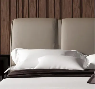 Zdjęcie produktu dla Designerskie Włoskie Meble Łóżko Podwójne Sypialnia 180x200cm Nowe Łóżka Skórzane