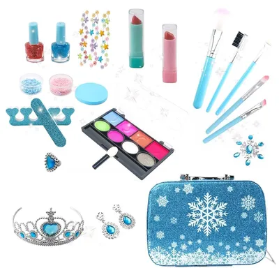 Image de Set de maquillage portable pour filles avec sac à main