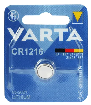 Produktbild von Varta CR1216, Einwegbatterie, CR1216, Lithium, 3 V, 1 Stück(e), 27 mAh