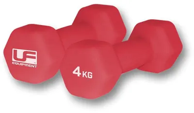 Immagine prodotto di Manubri Urban Fitness esagonali in neoprene rosso - 2 set fitness da 4 kg