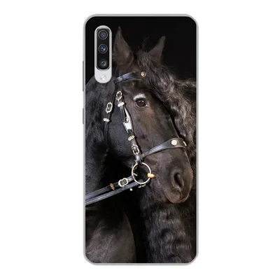 Produktbild von MuchoWow® Handyhülle Schutzhülle Hülle für Samsung Galaxy A70 Pferd - Halfter - Mähne Silikon Softcase Handy Hülle - Schutzhaube