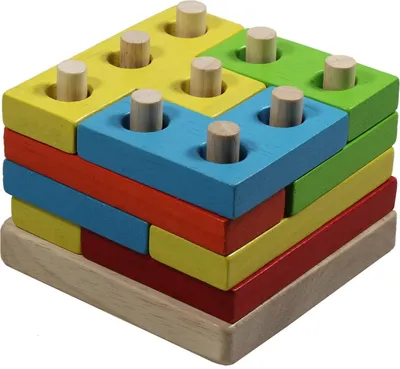 Obrázek produktu pro Tano - Puzzle blok - dřevěné hračky pro děti 95 x 95 x 75 mm