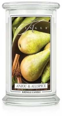 Productafbeelding van Kringle Candle, geurkaars in pot, groot formaat, geur: Anjou & Kruidnagel
