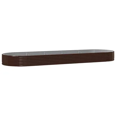 Immagine prodotto di vidaXL Letto rialzato in acciaio zincato 450x140x36 cm Marrone