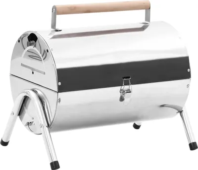 Produktbild von Eleganten-Stil Tragbarer Tisch-Holzkohlegrill Edelstahl Doppelrost DE52202