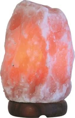 Produktbild von Rabalux 4127 Dekoleuchte Rock, E14, 15W, 2700K, 90lm, Steinsalz-Holz, orange-rot, warmweiß, Innen
