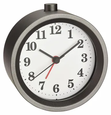 Obrázek produktu pro TFA - Analogový kovový budík 60.1026.10 - šedý/bílý