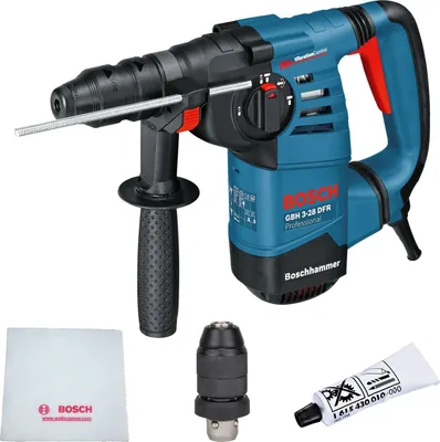 Image de Bosch perforateur GBH 3-28 DFR avec SDS plus 800 W Solo set d'accessoires inclus