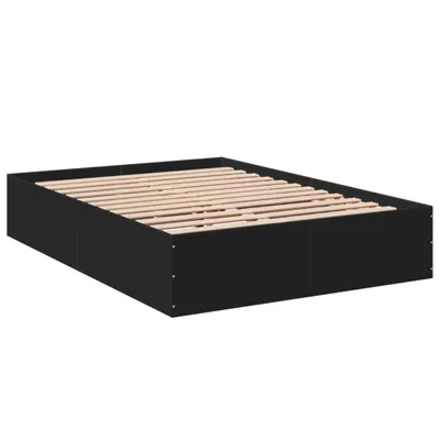 Obrázek produktu pro vidaXL Postelový rošt černý 120x190 cm Dřevěný materiál