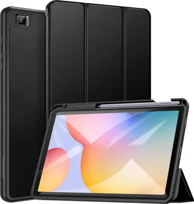 Produktbild von Hülle für Samsung Galaxy Tab S6 Lite 10.4 2020,Ultra Dünn Leicht Smart Cover,mit Stifthalter,mit Auto Schlaf/Wach Funktion,für Galaxy Tab S6 Lite 10.4 Zoll Tablet,Schwarz