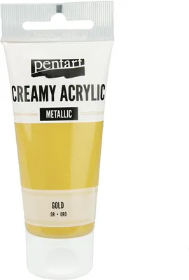Produktbild von Cremige Acrylfarbe metallic gold/gold 60ml - PENTART