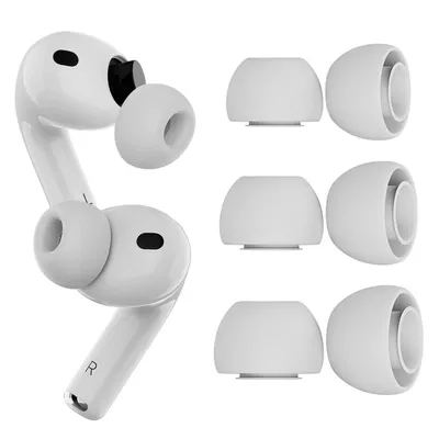 Produktbild von 3 Paar Ersatz-Ohrstöpsel für AirPods Pro 3 – Silikon Ohrstöpse – S, M & L – Weiß