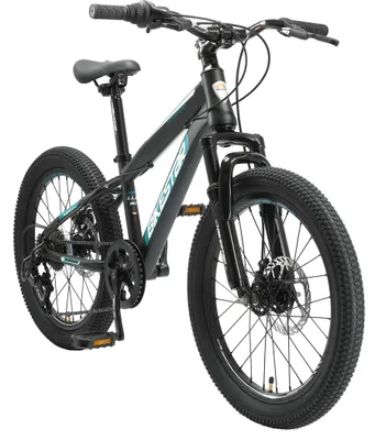 Produktbild von BIKESTAR Kinder Jugend Mountainbike 20 Zoll ab 6 - 7 Jahre | 7 Gang Hardtail MTB Scheibenbremse Federgabel | Schwarz