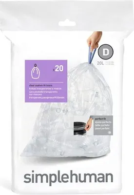 Zdjęcie produktu dla Worki na śmieci Simplehuman Code D CW0278 20 litrów