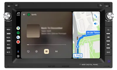 Image de Autoradio 7 pouces 64 Go pour VW Golf 4 Polo 9N 9N3 Passat B5 avec CarPlay Android Auto Navi Bluetooth DAB+Android Caméra de recul GPS RDS WIFI
