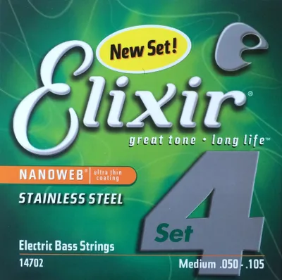 Immagine prodotto di Elixir Bass Nanoweb in acciaio inox