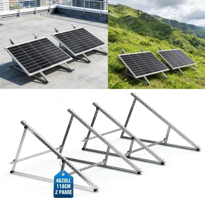 Image de 4x support PV 118cm Panneau solaire renforcé Panneau solaire photovoltaïque Montage sur toit plat