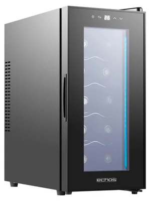 Immagine prodotto di Frigorifero per vini Echos 28 litri | 10 bottiglie | porta in vetro | illuminazione interna | touchscreen con display a LED | controllo della temperatura